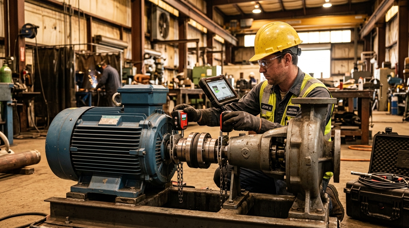 Autonomous work order synthesis flow connecting high-vibration anomaly detection to ERP spare parts inventory and technician skill-matrix dispatch